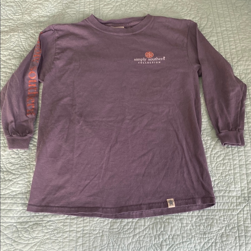 Simply Southern Purple Long Sleeve Tee